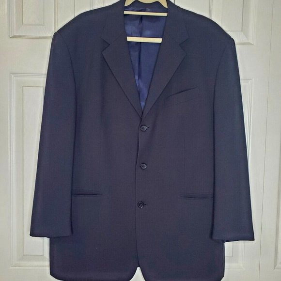 Claudio Morelli VintageLined Wool Blazer Suit Jacket Sport Coat Gray
